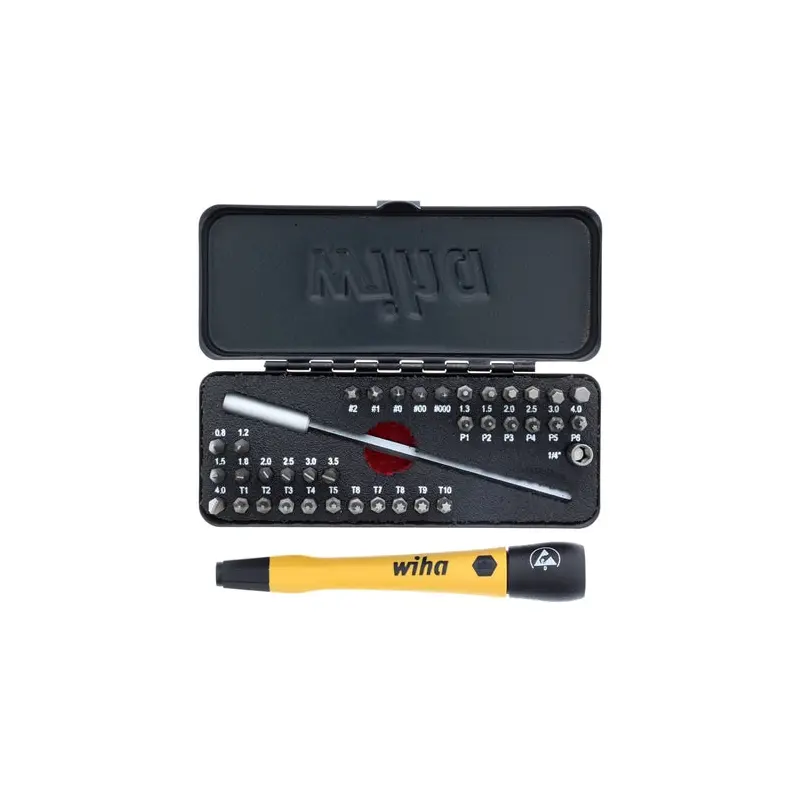 Wiha 75980 39-Piece Gobox ESD Safe Micro Bits Set
