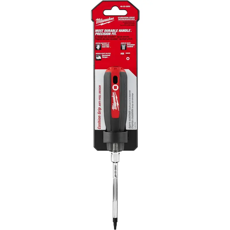 Milwaukee 48-22-2852 #2 Square - 4" Cushion Grip Screwdriver