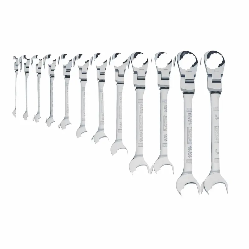 Dewalt DWMT19231 12 Piece Flex Head Ratcheting Wrench Set
