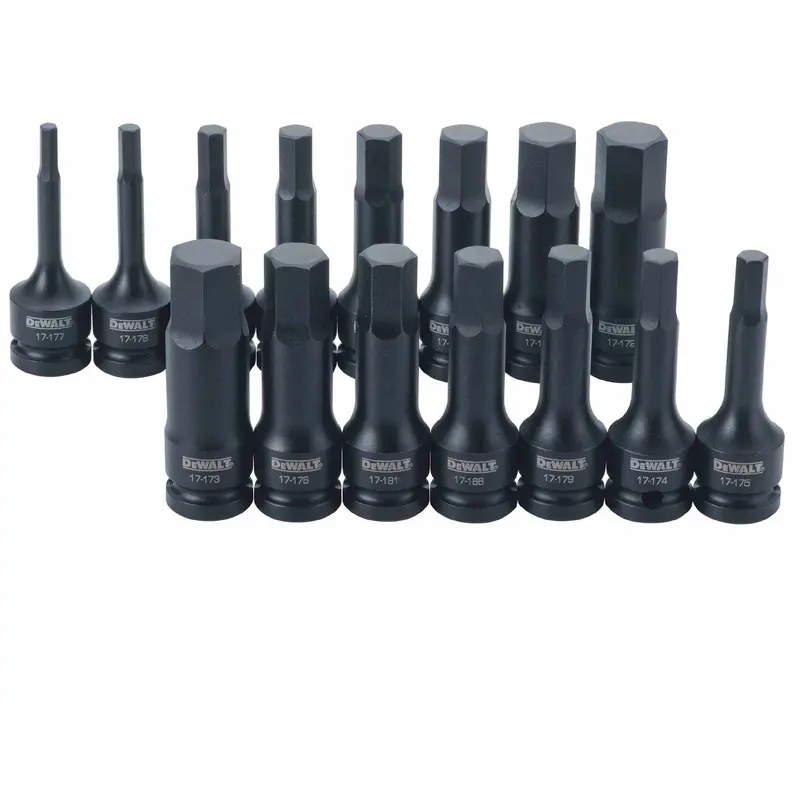 Dewalt DWMT19233 15 Piece 1/2-in Drive Combination Impact Hex Bit Socket Set