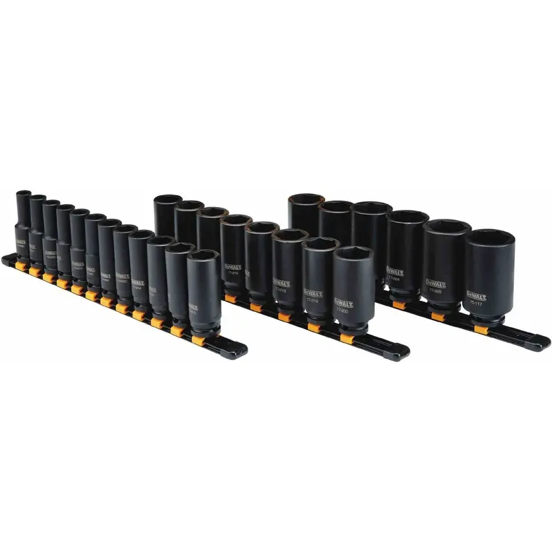 Dewalt DWMT19242 26 Piece 1/2-in Drive Deep Metric Impact Socket Set 6 PT