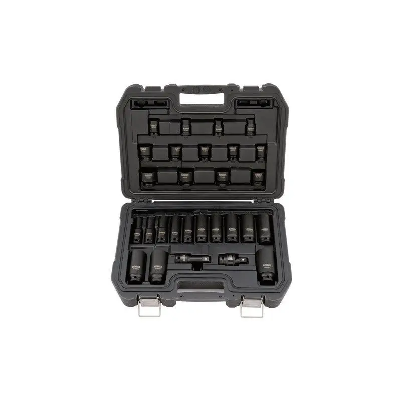 Dewalt DWMT19244 28 Piece 1/2-in Drive Standard & Deep Impact Socket Set 6 PT