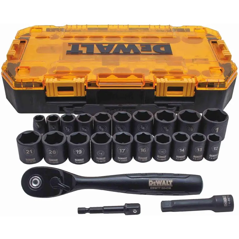 Dewalt DWMT74738 23 Piece 3/8-in Drive Deep Combination Impact Socket Set