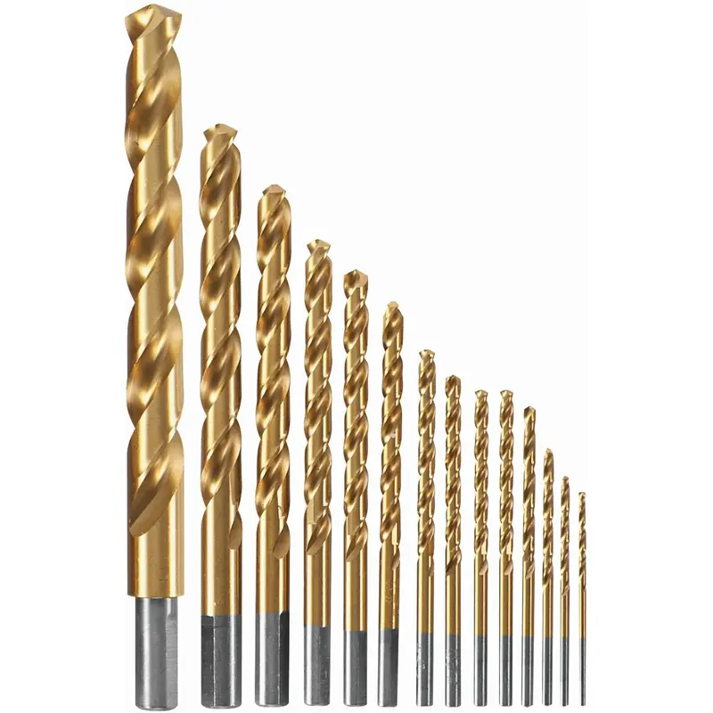 Bosch TI14 14-Piece Titanium-Coated Metal Drill Bit Set