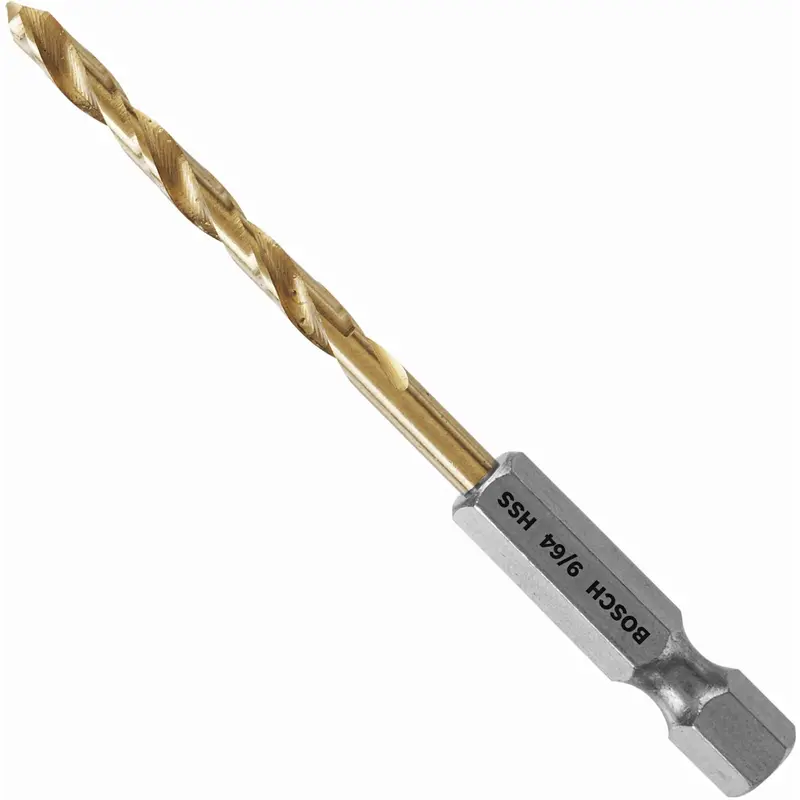 Bosch TI2136 9/64 In. x 2-7/8 In. Titanium-Coated Drill Bit
