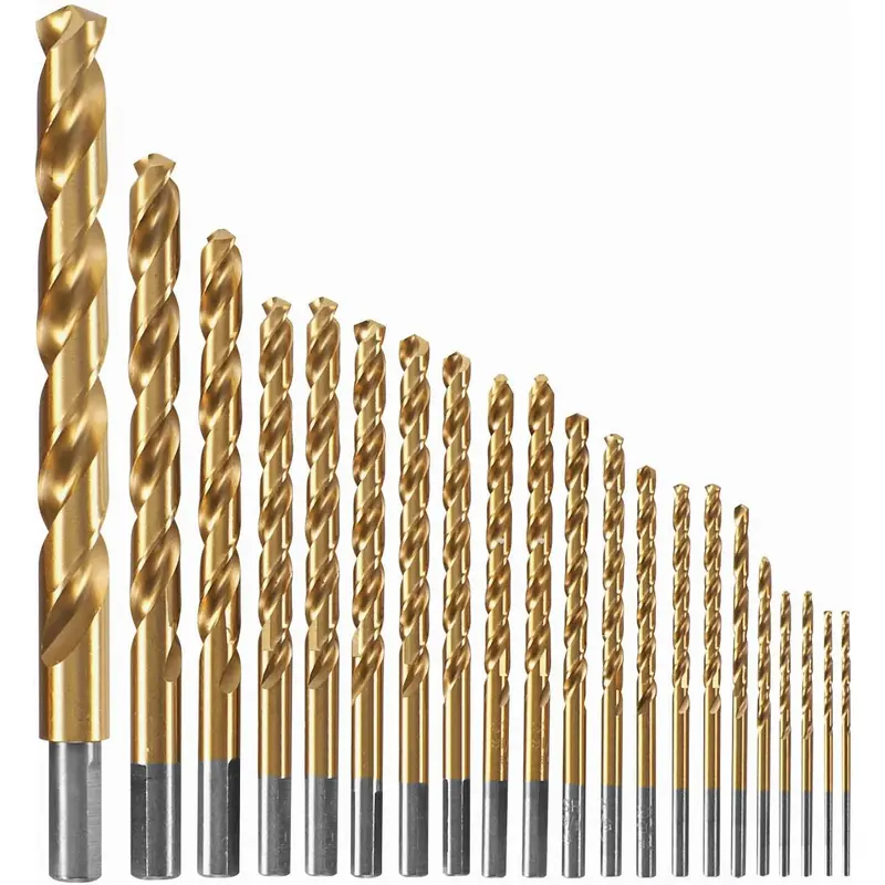 Bosch TI21A 21-Piece Titanium-Coated Metal Drill Bit Set