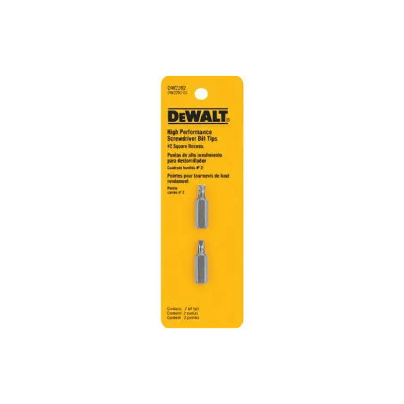 DeWalt DW2202 # 2 Square Recess Bit Tip, 2-Pack