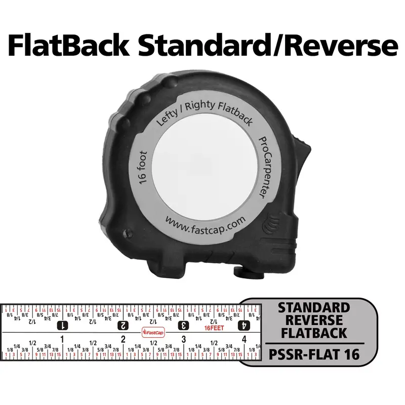 Fastcap Lefty/Righty Flatback Tape Measure, Imperial
