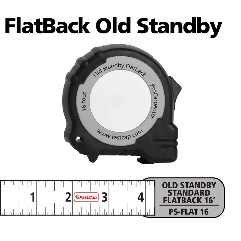 Fastcap ProCarpenter Flatback Tape Measure, Imperial