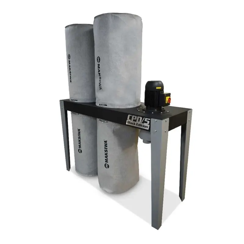 Maksiwa CPD/5.S Dust Collector, 5HP, 5 Entries, 3 Phase, 220V