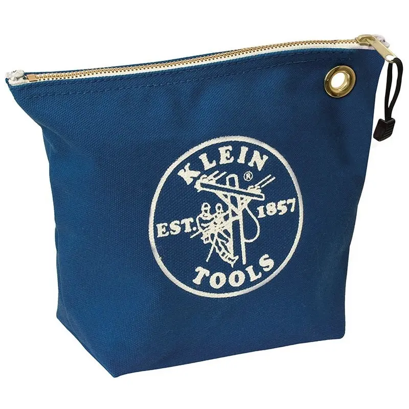 Klein 5539Blu Canvas Zipper Bag- Consumables, Blue