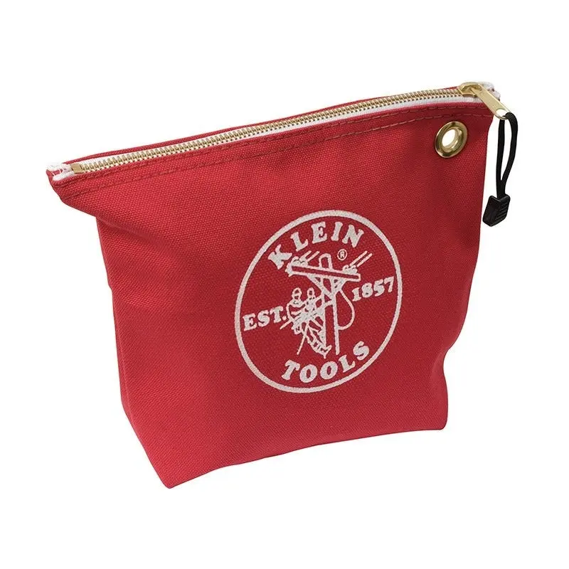 Klein 5539Red Canvas Zipper Bag- Consumables, Red