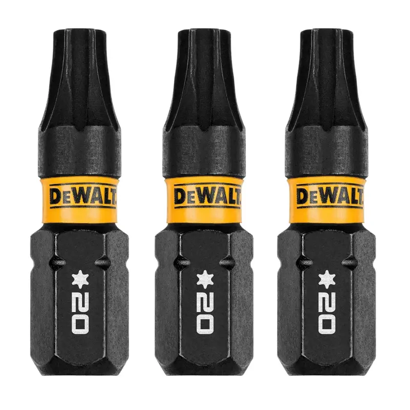 DeWalt DWAF1TX20IR3 FlexTorq Impact Ready Screwdriving Bit, T20, 1 in. (3-Pack)
