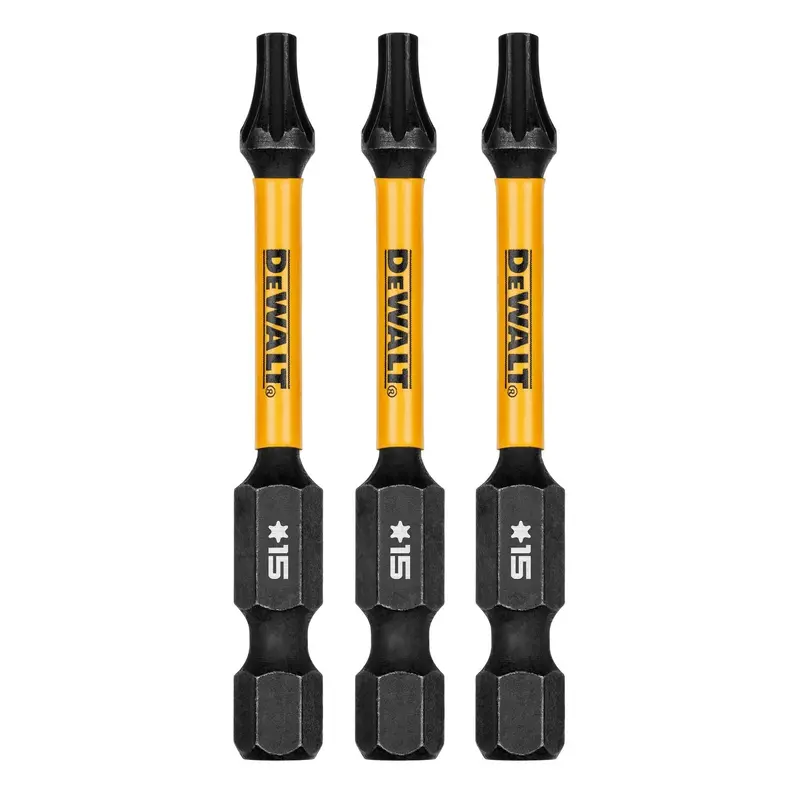 DeWalt DWAF2TX15IR3 FlexTorq Impact Ready Screwdriving Bit, T15, 2-1/4 in. (3-Pack)