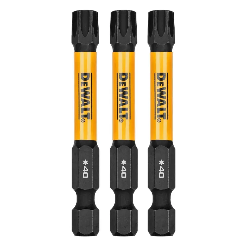 DeWalt DWAF2TX40IR3 FlexTorq Impact Ready Screwdriving Bit, T40, 2-1/4 in. (3-Pack)