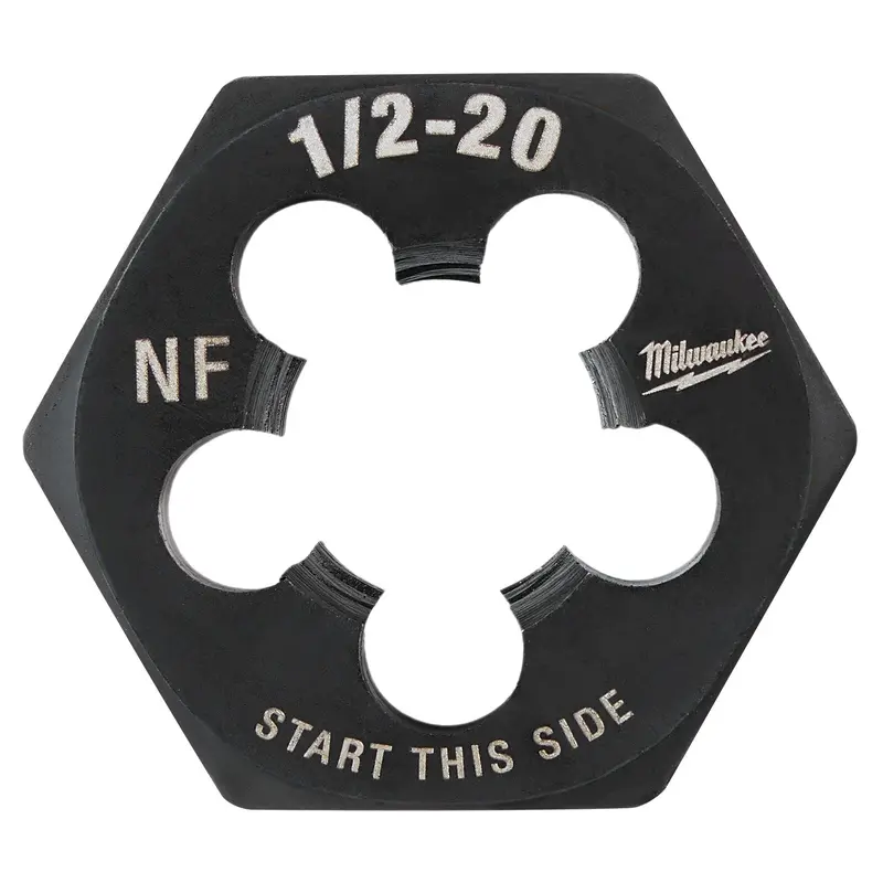 Milwaukee 49-57-5362 1/2"-20 NF 1-Inch Hex Threading Die