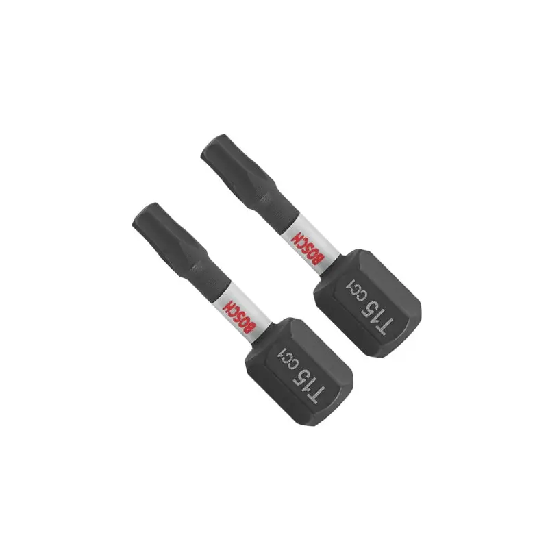 Bosch ITDT15102 2-Piece Driven 1-in. Impact Torx #15 Insert Bits