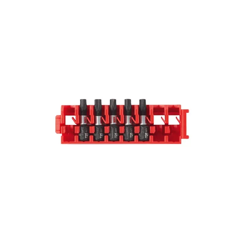 Bosch ITDT25105C 5-Piece Driven 1-in. Impact Torx #25 Insert Bits w/ Clip for Custom Case System