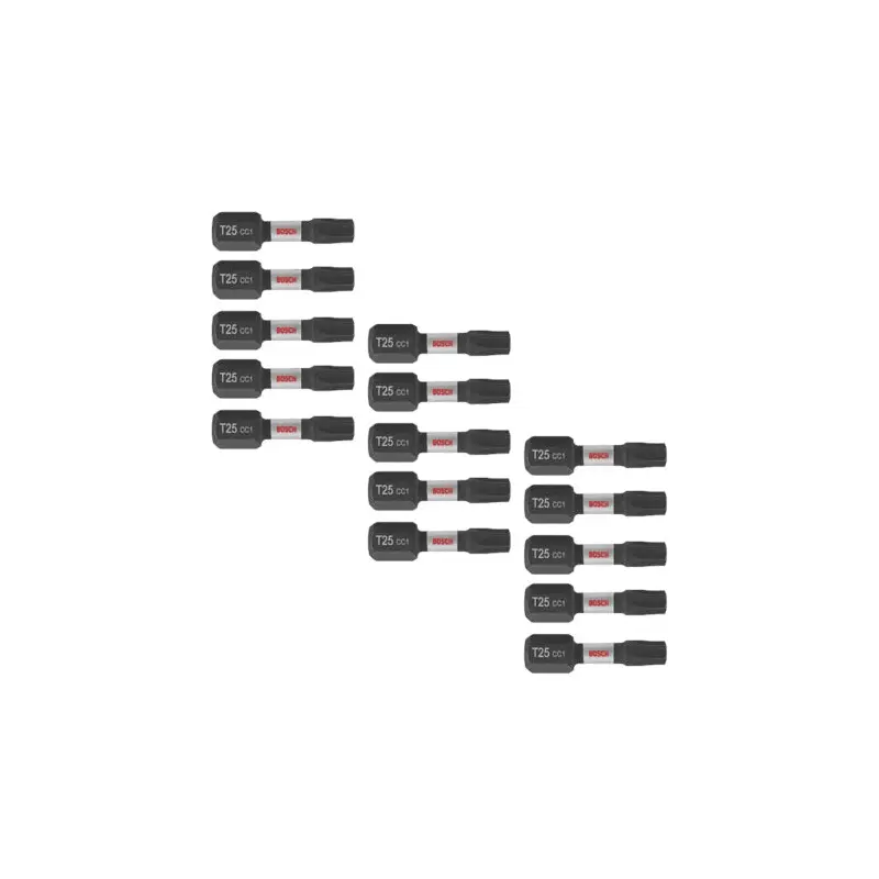 Bosch ITDT25115 15-Piece Driven 1-in. Impact Torx #25 Insert Bits