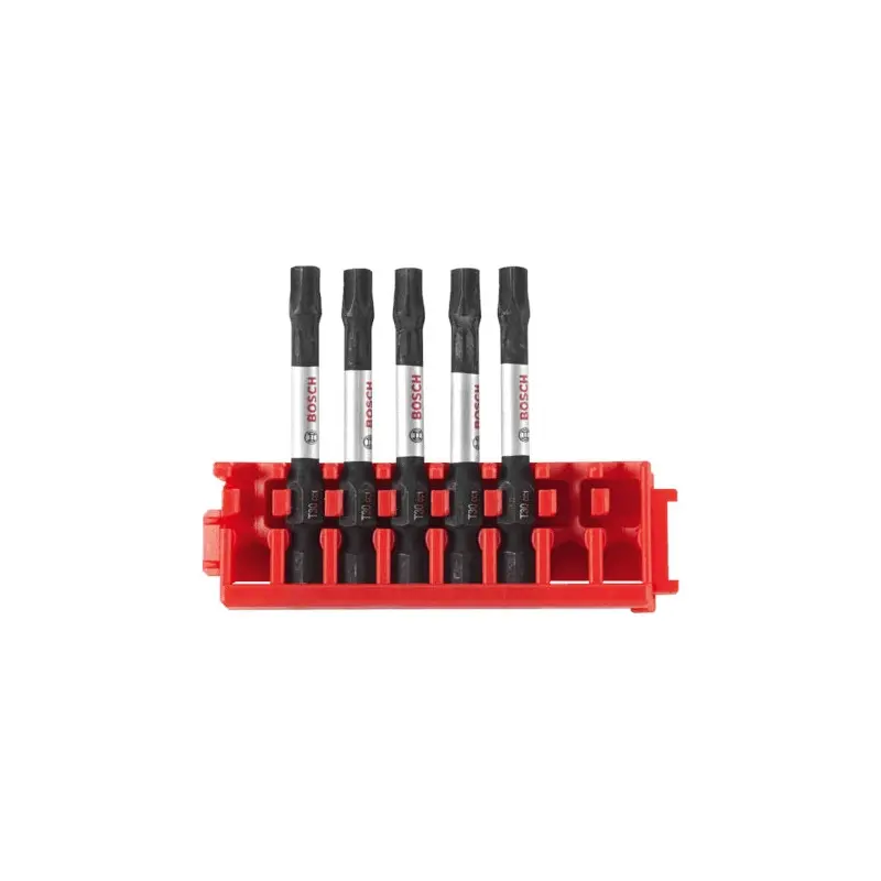 Bosch ITDT30205C 5-Piece Driven 2-in. Impact Torx #30 Power Bits w/ Clip for Custom Case System