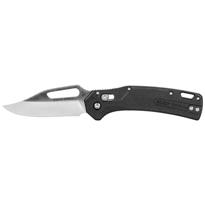 Klein Tools OGK002BKT KTO Resurgence Knife, Clip Point Blade, Black Handle