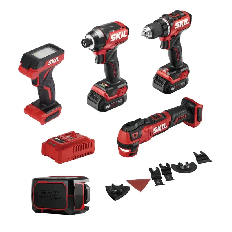SKIL CB8368A-20 PWR CORE 12 Brushless 12V 5-Tool Compact Combo Kit