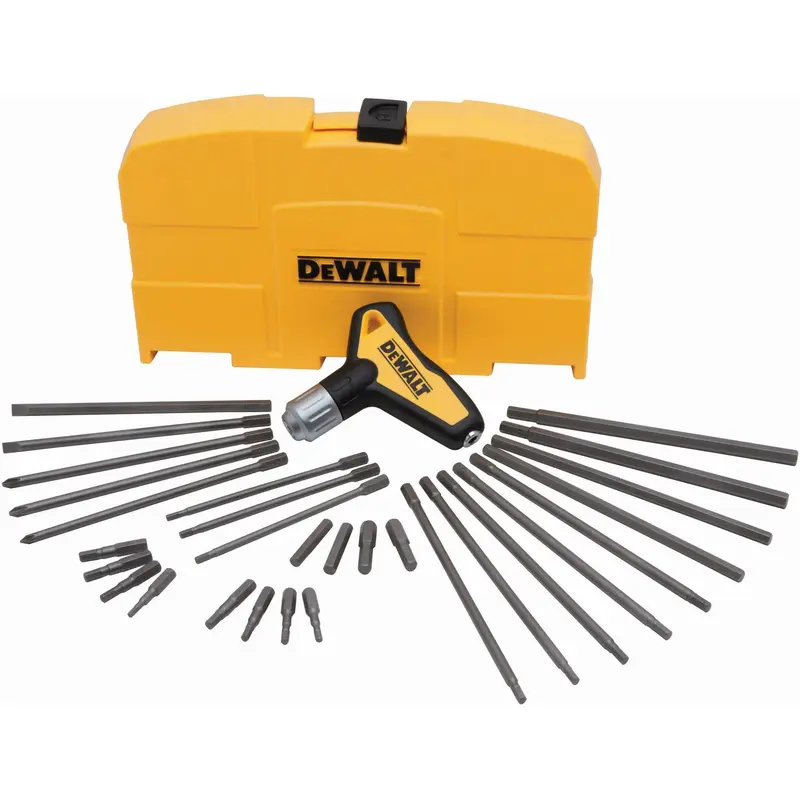 DeWalt DWHT70265 31-Piece Ratcheting T Handle Hex Key Set