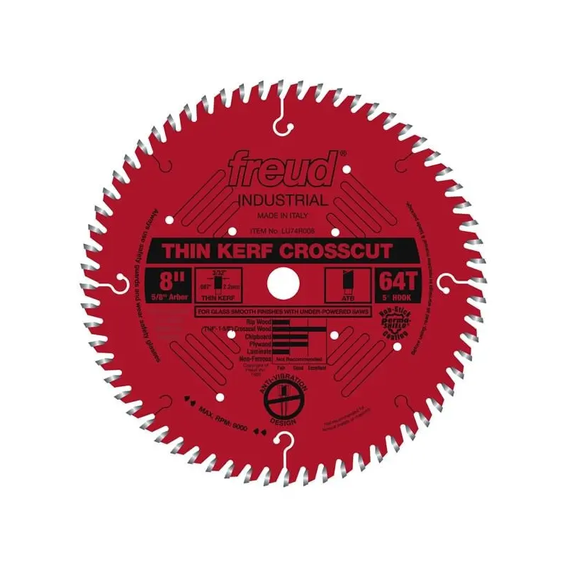 Freud LU74R008 8 in. Thin Kerf Ultimate Cut-Off Blade