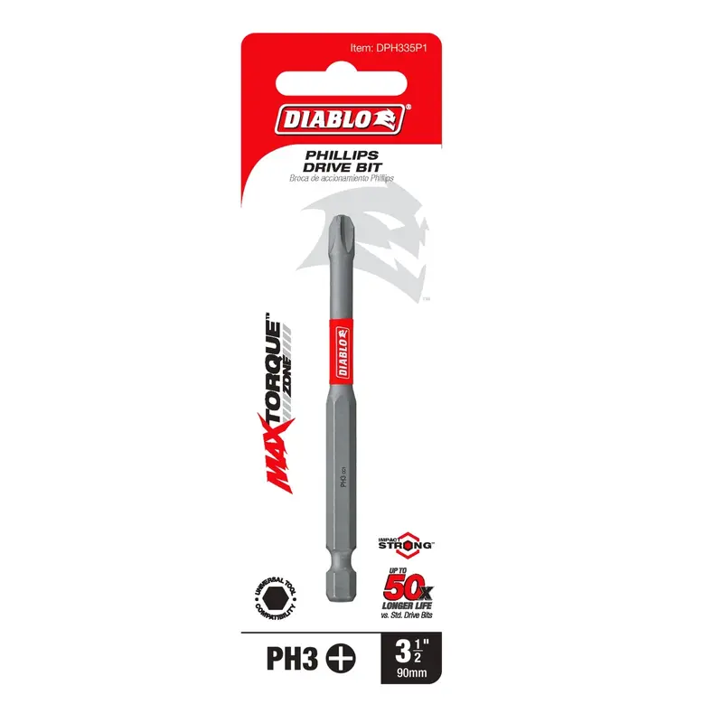 Diablo DPH335P1 3-1/2 in. #3 Phillips Drive Bit