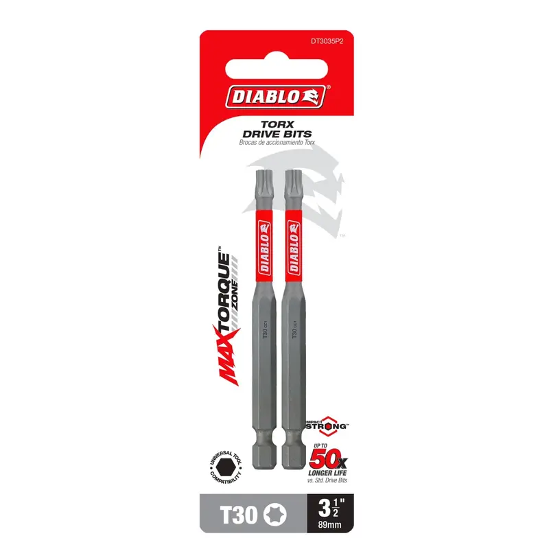 Diablo DT3035P2 3-1/2 in. T30 Torx Drive Bit (2-Pack)