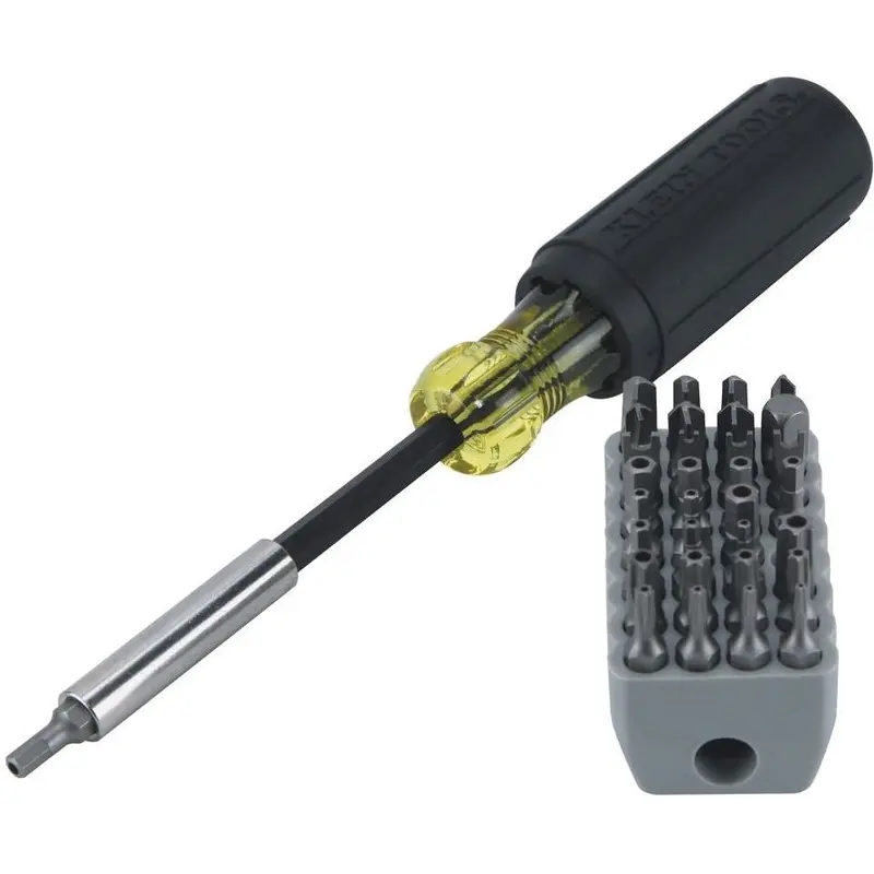 Klein 32510 Magnetic Screwdriver with 32 Tamperproof Bits