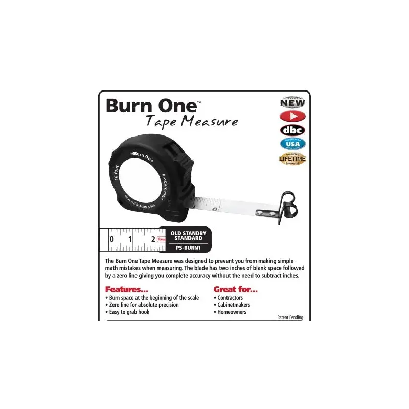 Fastcap PS-BURN1 Burn One Standard 16' Tape Measure