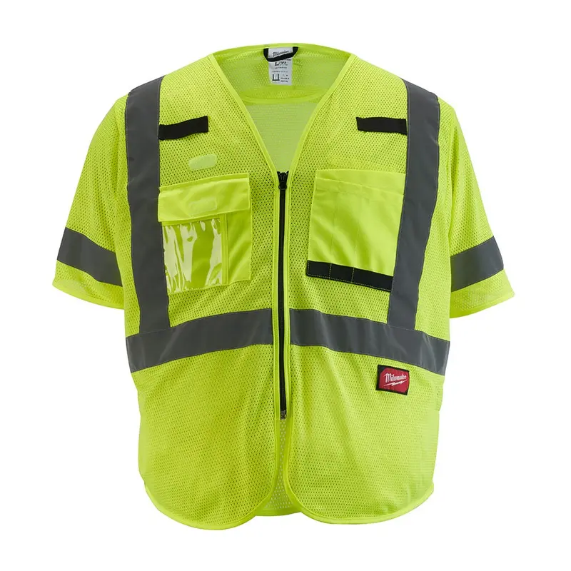 Milwaukee 48-73-513Y Class 3 High Visibility Yellow Mesh Safety Vest
