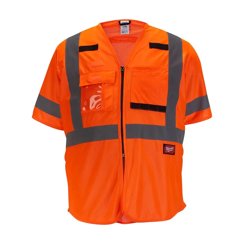 Milwaukee 48-73-514O Class 3 High Visibility Orange Safety Vest