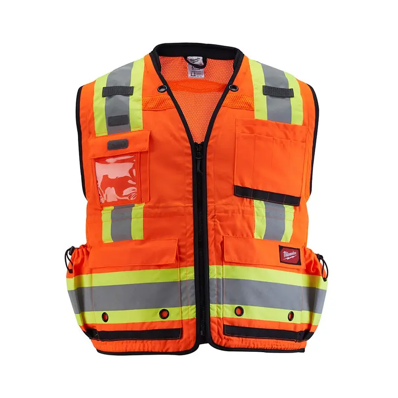Milwaukee 48-73-516O Class 2 Surveyor's High Visibility Orange Safety Vest