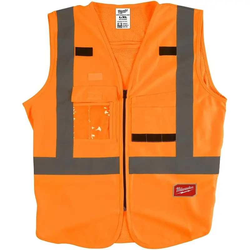 Milwaukee High Visibility Orange Safety Vest