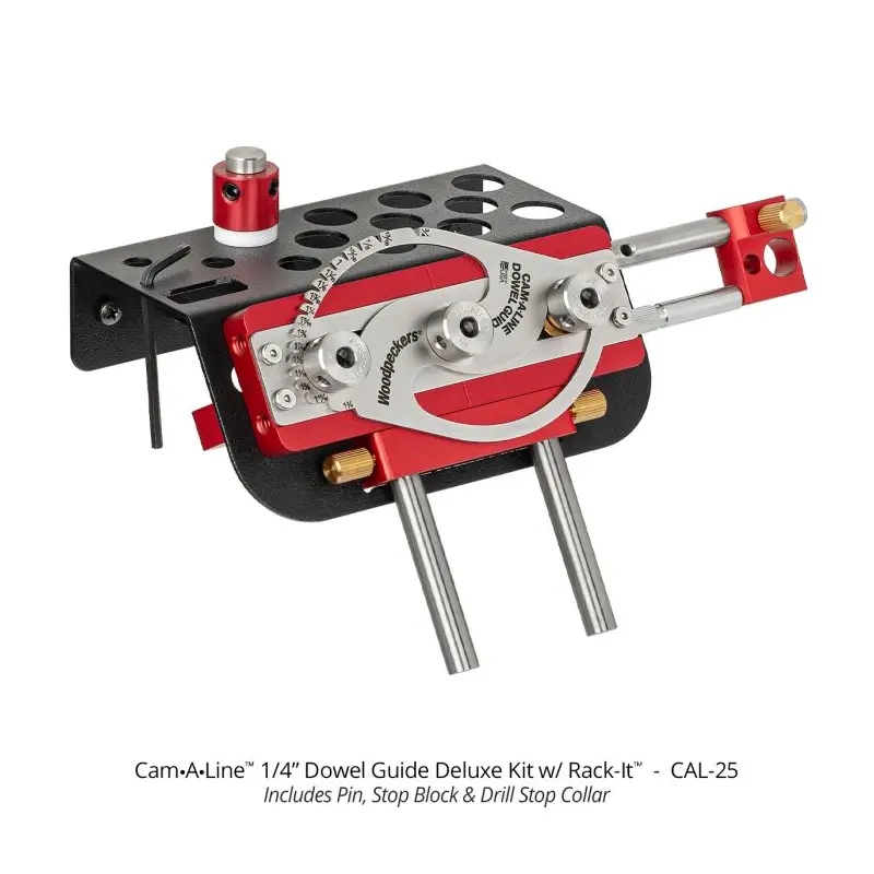 Woodpeckers CAL-25 CAL-25 Cam-A-Line 1/4" Dowel Guide w/ Rack-It
