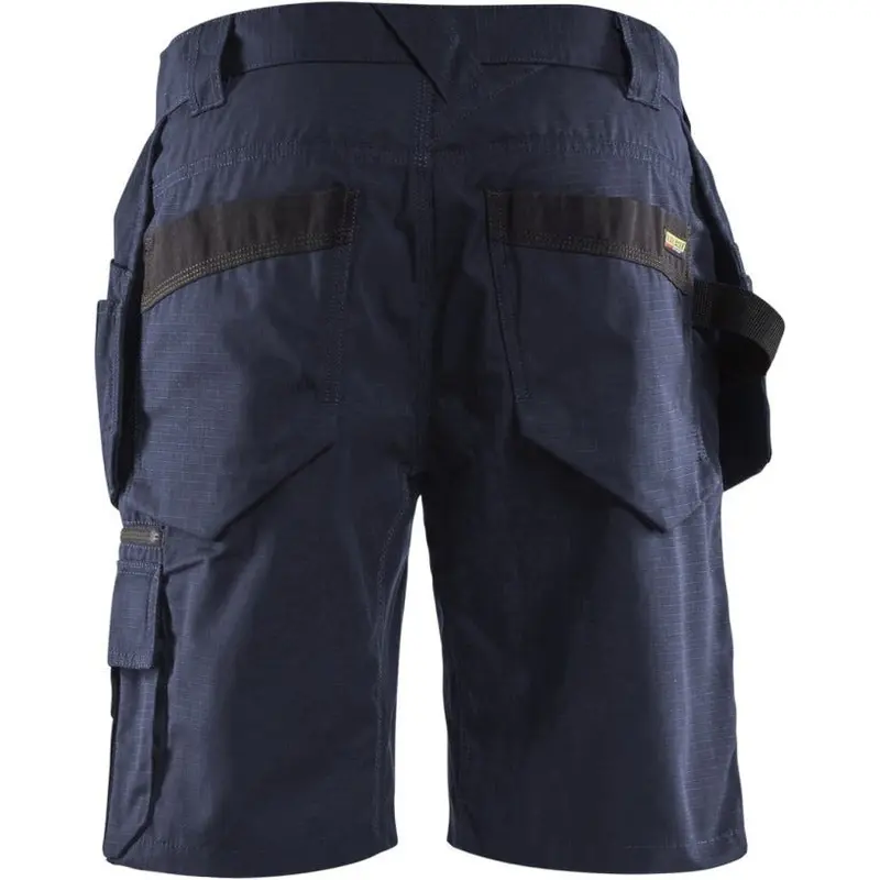 Blaklader 16371330 Ripstop Shorts with Stretch with Utility Pockets, Navy Blue