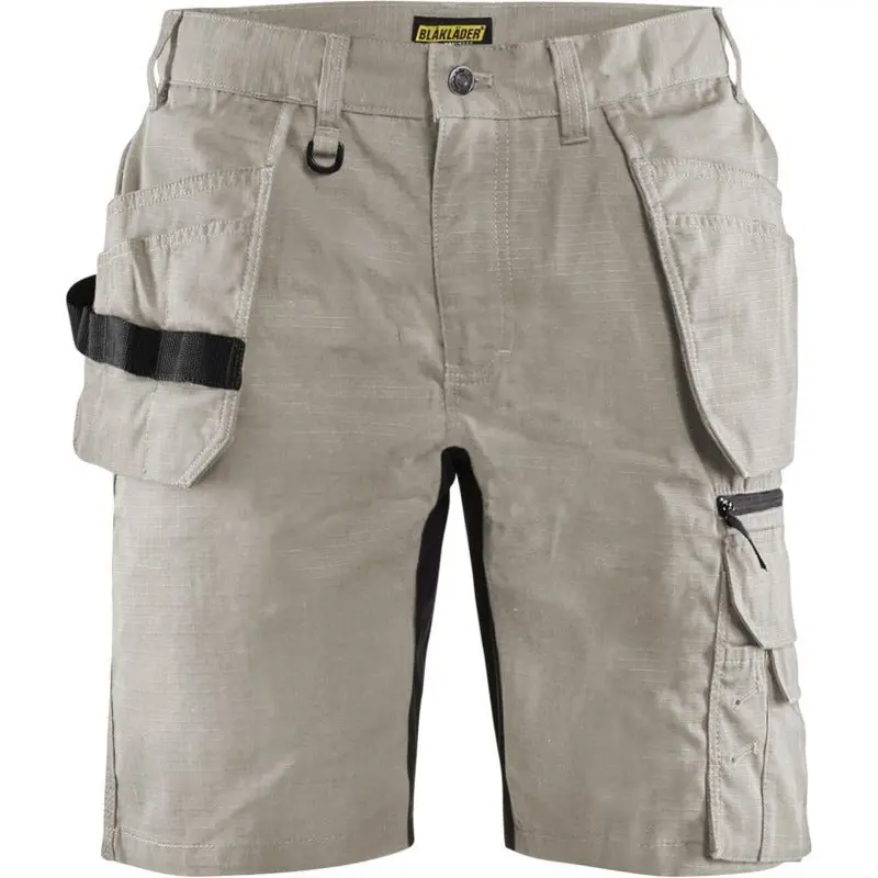 Blaklader 16371330 Ripstop Shorts with Stretch with Utility Pockets, Stone
