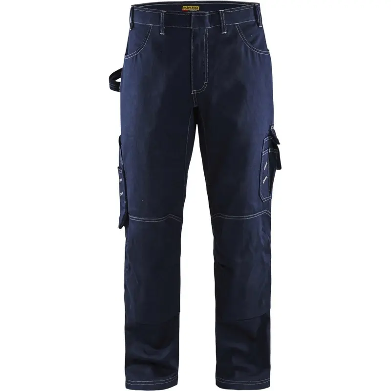 Blaklader 16761550 FR Pants without Utility Pockets, Navy Blue