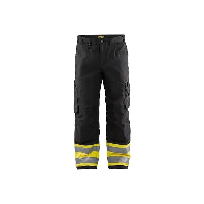 Blaklader 16971330 Hi-Vis Ripstop Pants, High-Visibility Yellow / Black
