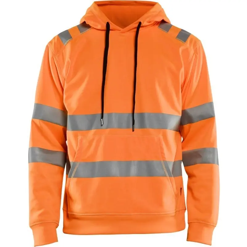 Blaklader 34422528 Hi-Vis Hooded Sweatshirt, High-Visibility Orange