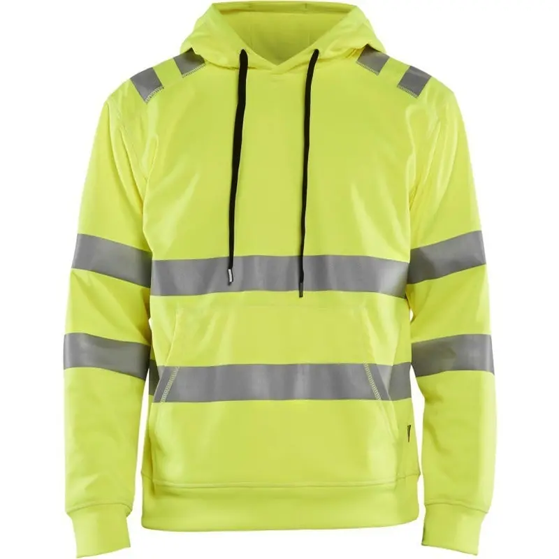 Blaklader 34422528 Hi-Vis Hooded Sweatshirt, Yellow