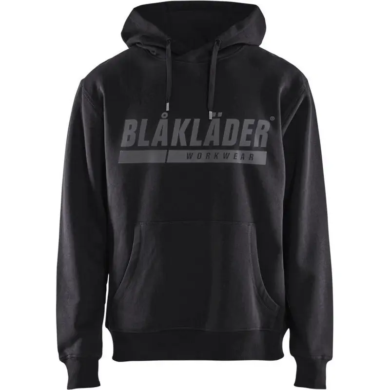 Blaklader 34471048 Hooded Sweatshirt with Print, Black