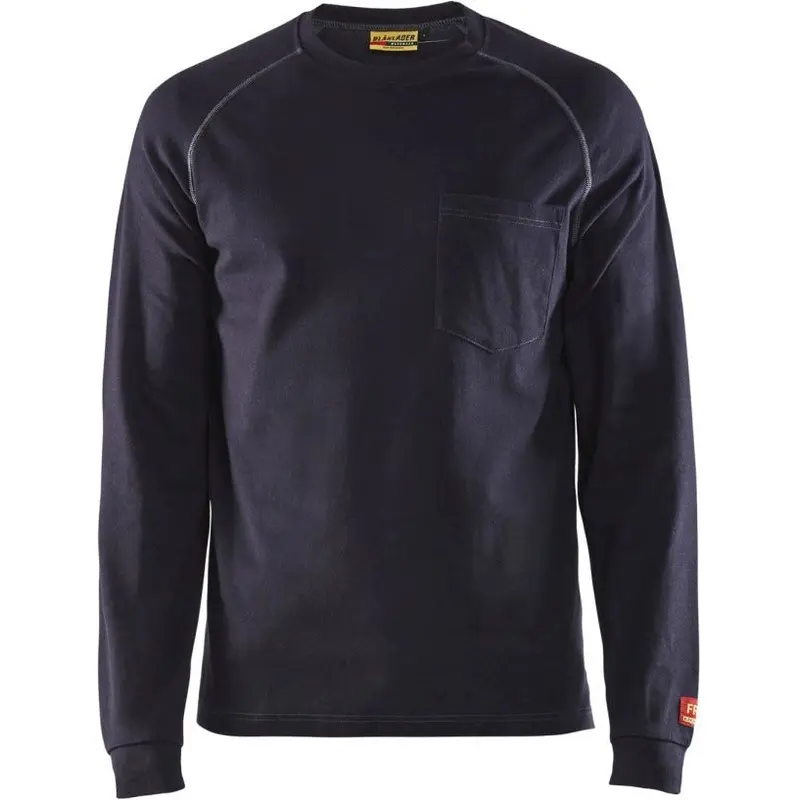 Blaklader 34931770 FR Long Sleeve T-Shirt, Navy Blue