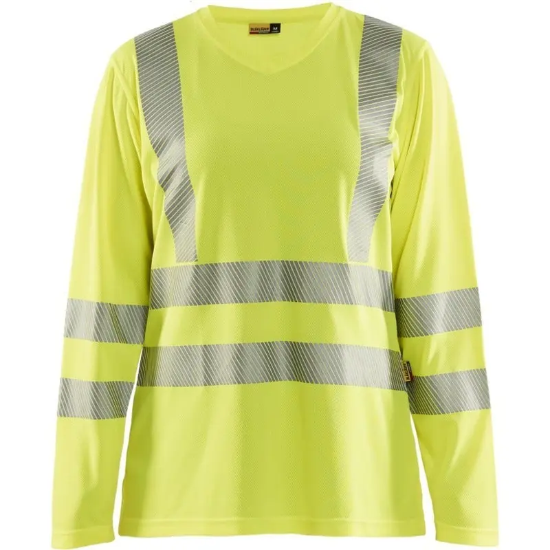 Blaklader 34971013 Women's Hi-Vis Long Sleeve T-Shirt, Yellow