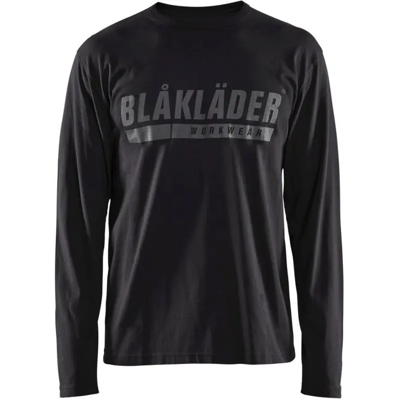 Blaklader 35571042 Long Sleeve T-Shirt with Print, Black