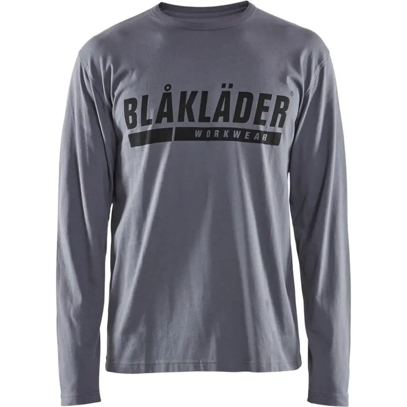 Blaklader 35571042 Long Sleeve T-Shirt with Print, Grey