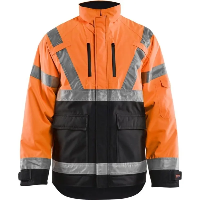 Blaklader 49271977 Hi-Vis Winter Jacket, High-Visibility Orange / Black