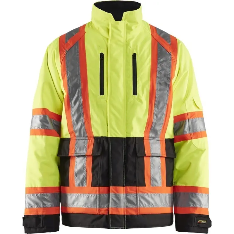 Blaklader 49281977 Hi-Vis Winter Jacket, High-Visibility Yellow / Black